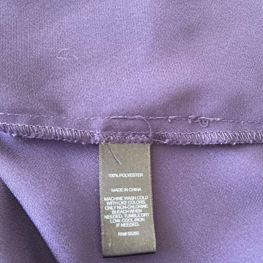 Y2K Express short sleeve eggplant top women's size XS NEW without tag - Picture 10 of 10